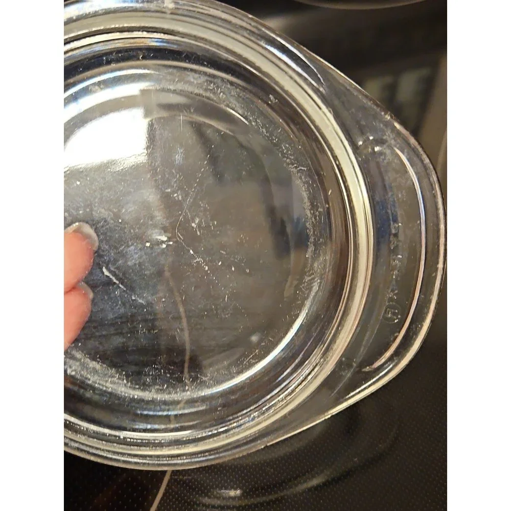 Vintage Pyrex Clear Glass Replacement Lid 980C 980-C 980 C Mini Round Casserole